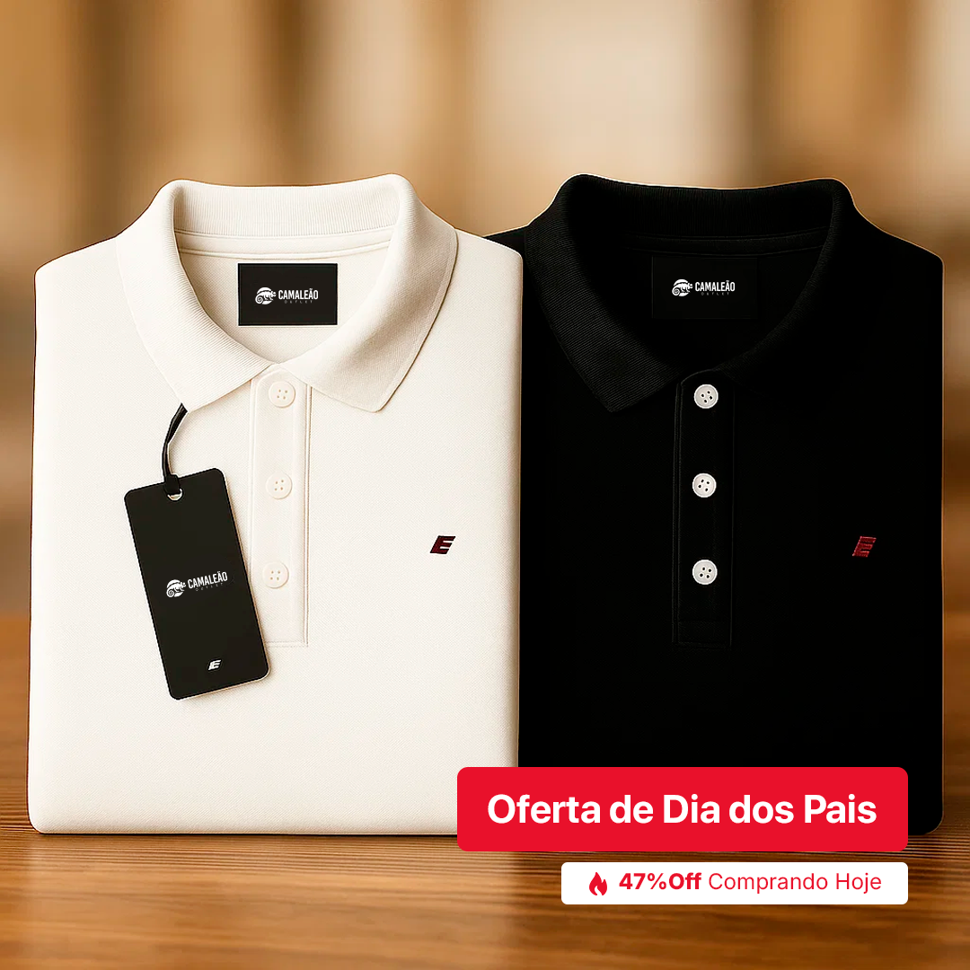 Kit 2 Camisa Polo ELL.US - Promoção de Dia dos Pais