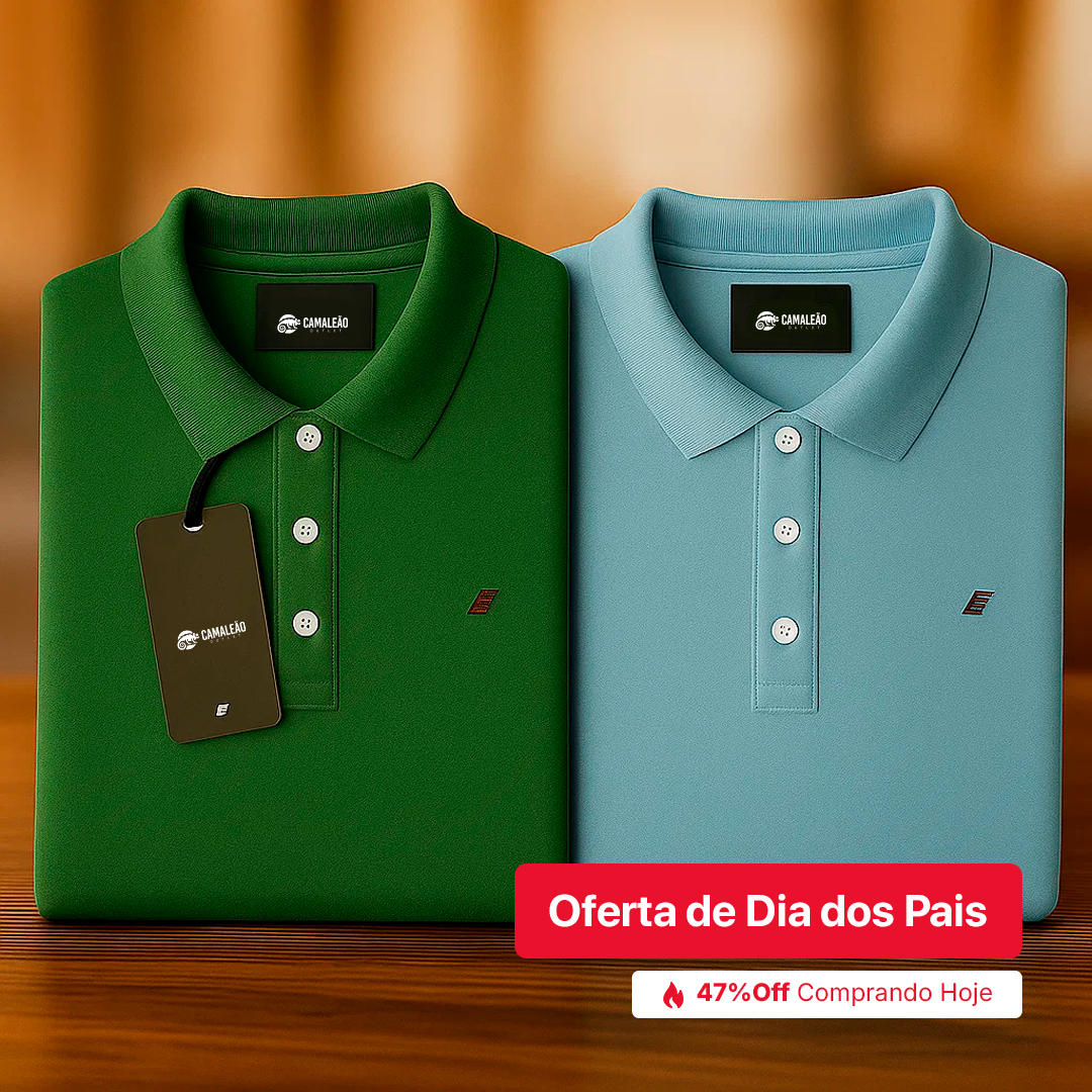 Kit 2 Camisa Polo ELL.US - Promoção de Dia dos Pais