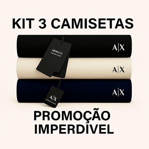 KIT BÁSICAS AX - 3 CAMISETAS