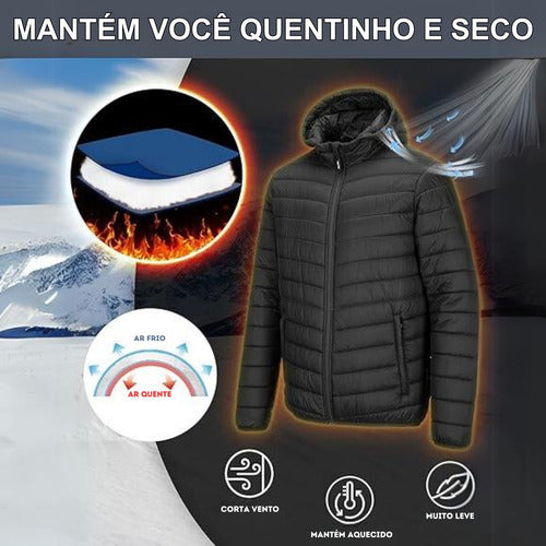 Casaco Masculino Jaqueta Puffer Bobojaco Corta Vento/Frio