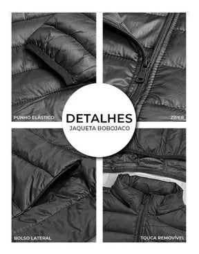 Casaco Masculino Jaqueta Puffer Bobojaco Corta Vento/Frio