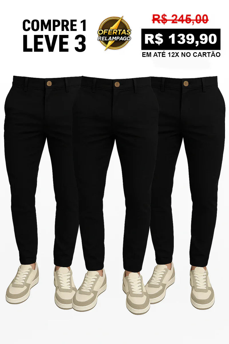 [ COMPRE 1 LEVE 3 ] Calça Alfaiataria Mônaco com Ajuste