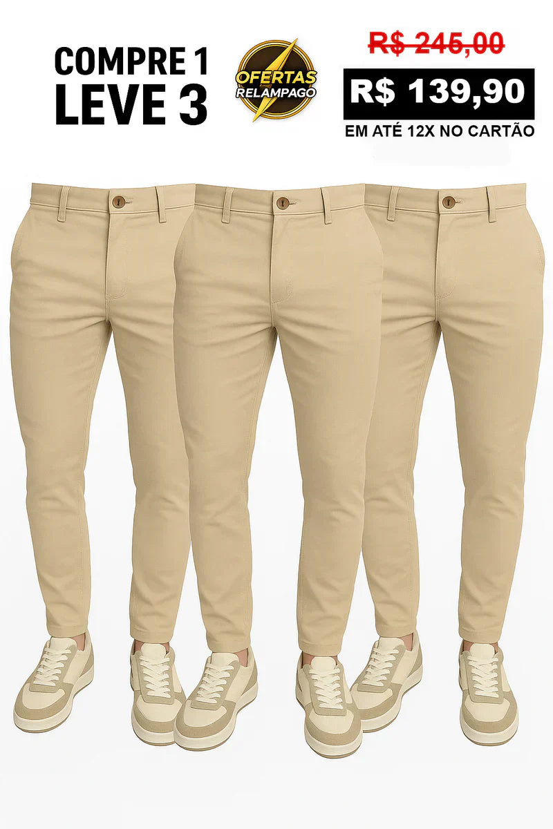 [ COMPRE 1 LEVE 3 ] Calça Alfaiataria Mônaco com Ajuste
