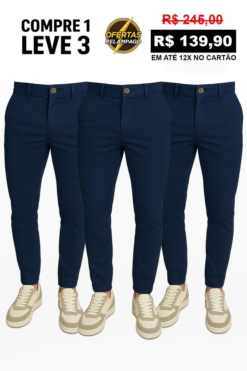 [ COMPRE 1 LEVE 3 ] Calça Alfaiataria Mônaco com Ajuste