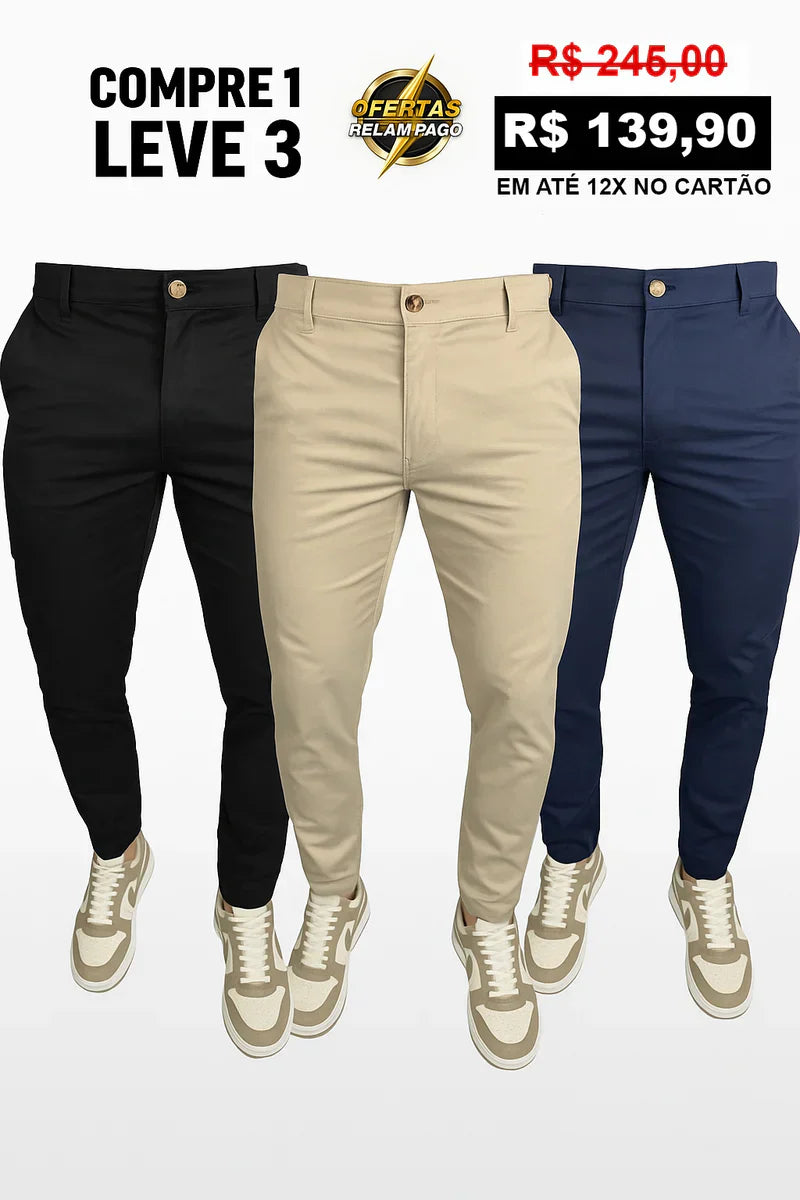 [ COMPRE 1 LEVE 3 ] Calça Alfaiataria Mônaco com Ajuste
