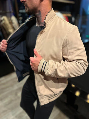 JAQUETA PREMIUM CASUAL REVERSIVEL BEGE/PRETA