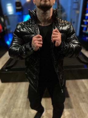 JAQUETA PUFFER PREMIUM PEROLIZADA PRETA