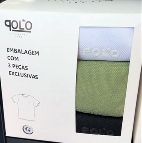 Kit 3 Camisetas Básicas Masculinas